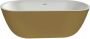 Xenz Humberto Solid Surface Bad 170x72x63 Bicolor Wit Goud 8510-R1036 - Thumbnail 4