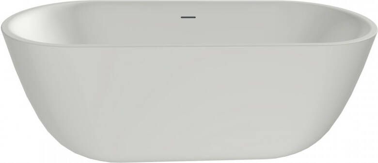 Xenz Vrijstaand bad Humberto | 170x72 cm | Incl.Badafvoer-Mat wit | Solid surface | Mat wit - Foto 2