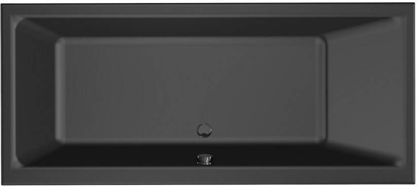 Xenz Ligbad Kristal | Inbouw | 160x75 cm | Incl.Badafvoer | Met overloop | Acryl | Zwart mat - Foto 4