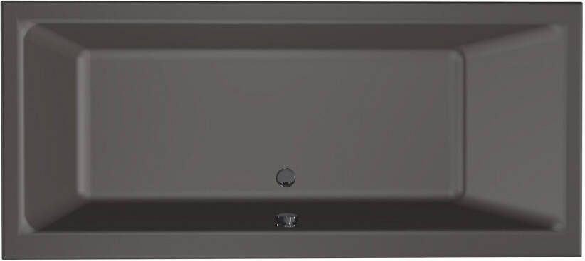 Xenz Ligbad Kristal | Inbouw | 170x75 cm | Incl.Badafvoer | Met overloop | Acryl | Antraciet mat - Foto 4