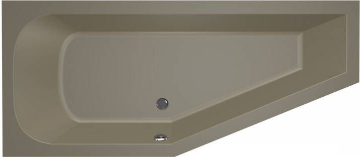Xenz Lagoon compact links ligbad 160x75x45cm met poten zonder afvoer Acryl Klei Mat 6980-07 - Foto 3