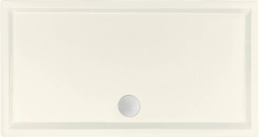 Xenz Douchebak Mariana | 170x80x4 cm | Incl.Afvoersifon-Chroom | Acryl | Rechthoekig | Wit mat - Foto 3