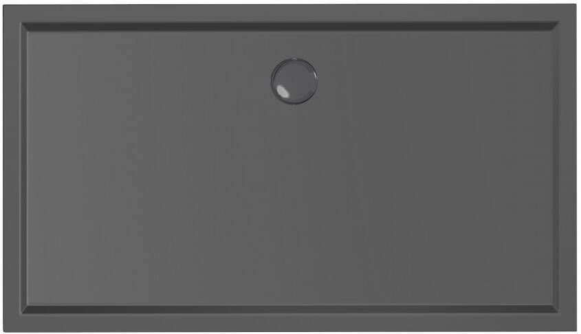 Xenz Mariana Plus rechthoekige douchebak acryl 160x90cm zwart mat