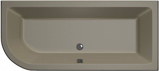 Xenz Principe ligbad 180x80cm met overloop zonder afvoer Hoekopstelling rechts Acryl Klei mat 6923-07 - Foto 3