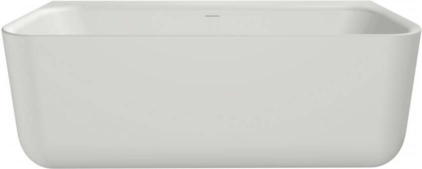 Xenz Taylor halfvrijstaand bad 170x75cm wit mat met badafvoer- vulcombinatie grafiet geborsteld - Foto 3