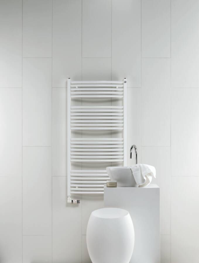 ZEHNDER Zeno radiator gebogen met 2-punts aansluiting links en rechts 168 8x59 5cm 957w ral 9016 wit