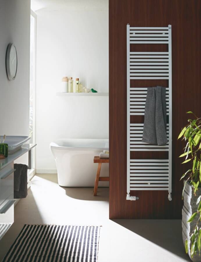 ZEHNDER Zeno radiator recht met 2-punts aansluiting 118 4x45cm 509w wit ral 9016