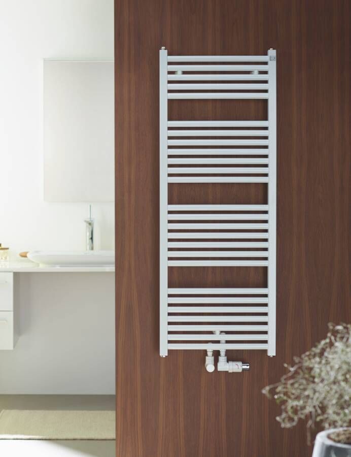 ZEHNDER Zeno radiator recht met 4-punts aansluiting onder 118 4x50cm 562w ral 9016 wit