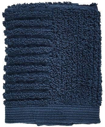 Zone Denmark Classic washandje 30 x 30 cm donkerblauw