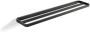 Zone Denmark Rim dubbele handdoekhouder Zwart 70x12cm - Thumbnail 1