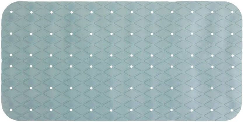 5Five Douche bad anti-slip mat badkamer pvc ijsblauw 70 x 35 cm Badmatjes