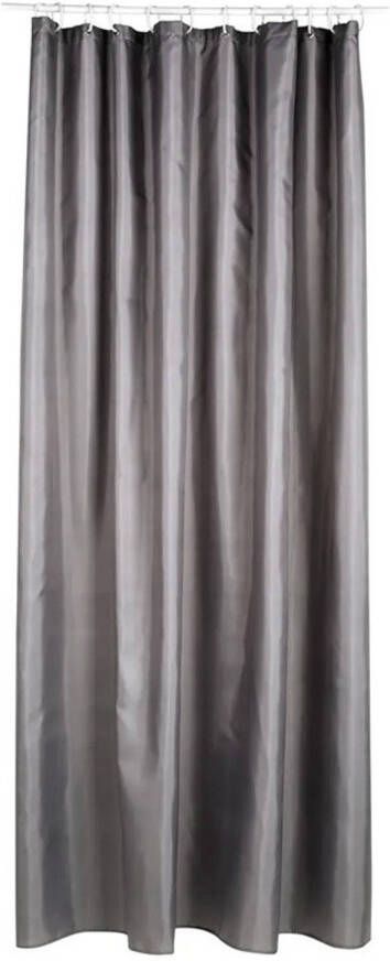 5Five Douchegordijn grijs polyester 180 x 200 cm inclusief ringen Douchegordijnen