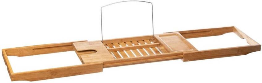 5Five Luxe bamboe badplank uitschuifbaar verstelbaar 70-105 x 22 x 4 cm Badplanken