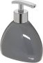 5Five Zeeppompje zeepdispenser van keramiek grijs 300 ml Zeeppompjes - Thumbnail 1
