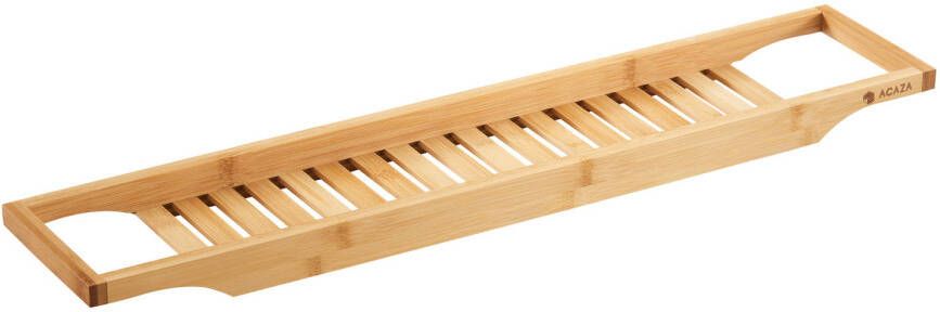 Acaza Badplank Bamboe Bad Brug Plank voor in Bad 74 cm Bamboe Hout