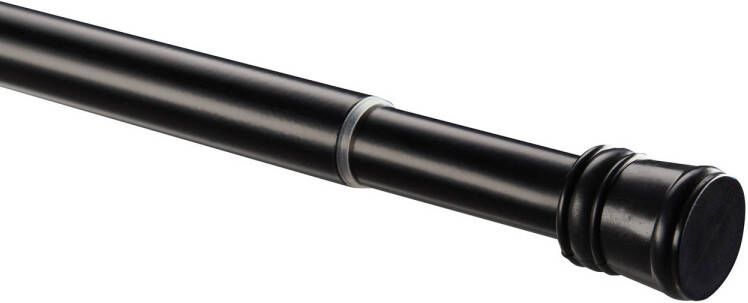 Acaza Douche Gordijnstang XL aanpasbaar van 140 tot 260 cm zelfklemmend zwart