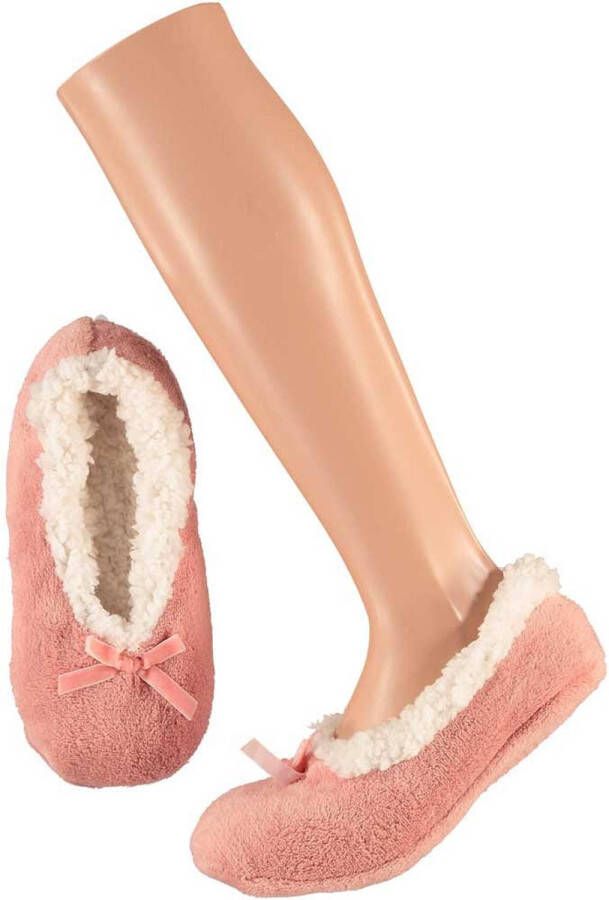 Apollo Dames ballerina sloffen pantoffels roze maat 40-42 Sloffen volwassenen