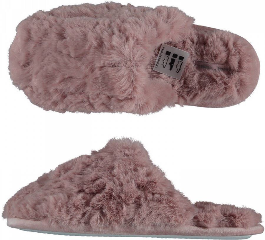 Apollo Dames instap slippers pantoffels roze maat 39-40 Sloffen volwassenen