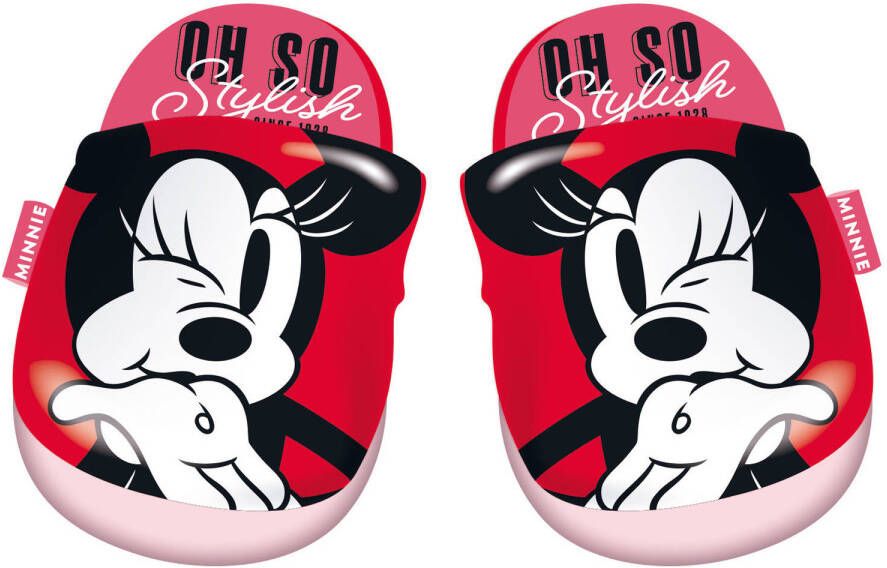 Arditex pantoffels Minnie Mouse polyester rood