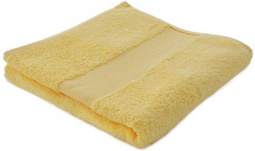 Arowell badhanddoek badlaken 100 x 50 cm 500 gram crème geel 10 stuks