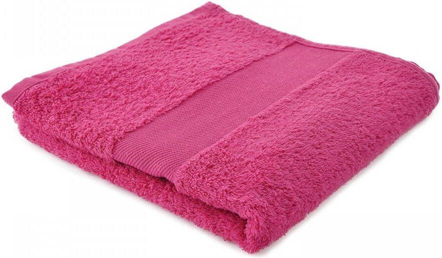 Arowell badhanddoek badlaken 100 x 50 cm 500 gram roze 5 stuks