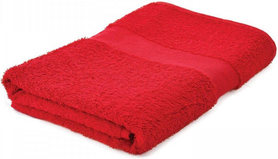 Arowell badhanddoek badlaken 140 x 70 cm 500 gram rood 10 stuks