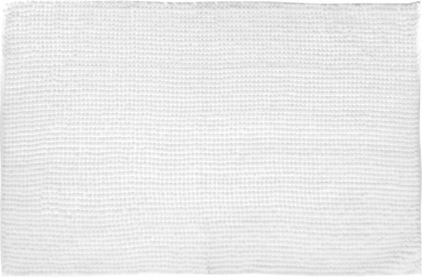 Atmosphera Badkamer kleedje badmat voor de vloer 50 x 80 cm wit Badmatjes