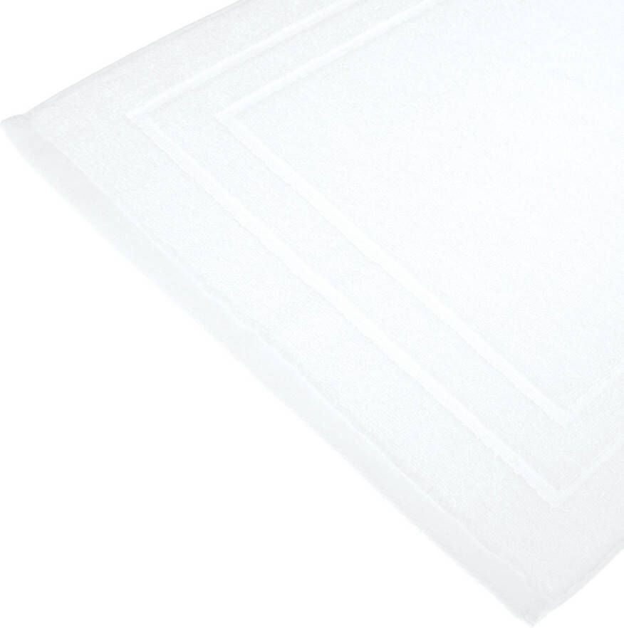 Atmosphera Badkamerkleed badmat voor vloer 50 x 70 cm ivoor wit Badmatjes