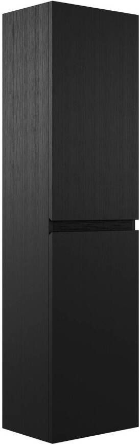 Badplaats Badkamerkast Angela 40 x 30 x 150 cm Zwart houtnerf