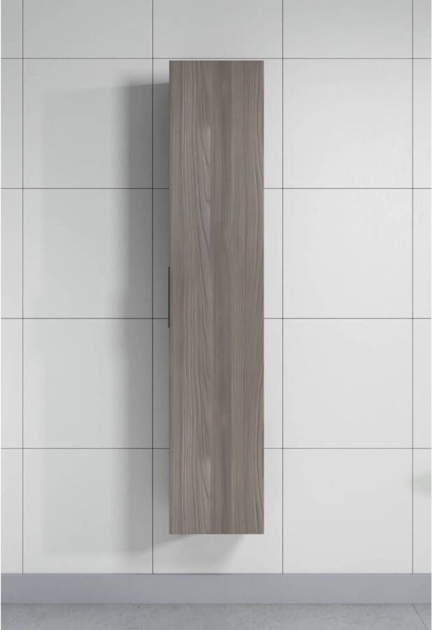 Badplaats Badkamerkast Essence 30 x 30 x 150 cm grijs eiken