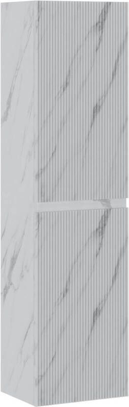Badplaats Badkamerkast Thermis 40 x 30 x 150 cm wit marmer