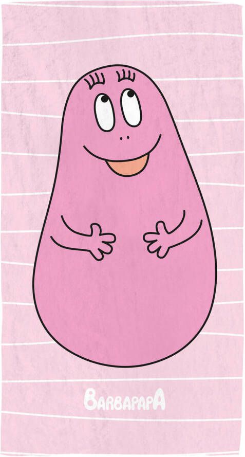 Barbapapa Strandlaken Pink 70 x 120 cm Katoen