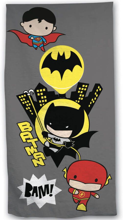 Batman 2-in-1 Strandlaken + Gymbag 70 x140 cm + 43 x 32 cm Polyester