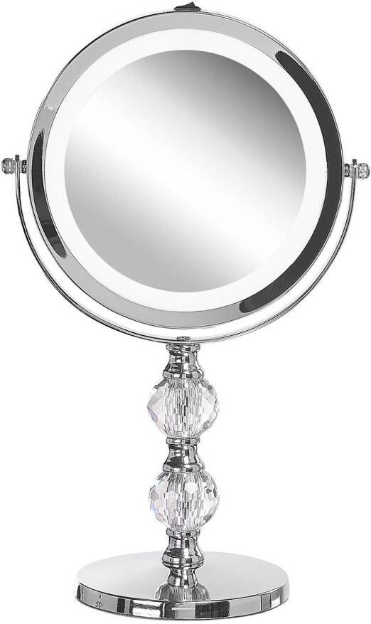 Beliani CLAIRA Make-up spiegel-Zilver-IJzer Glas