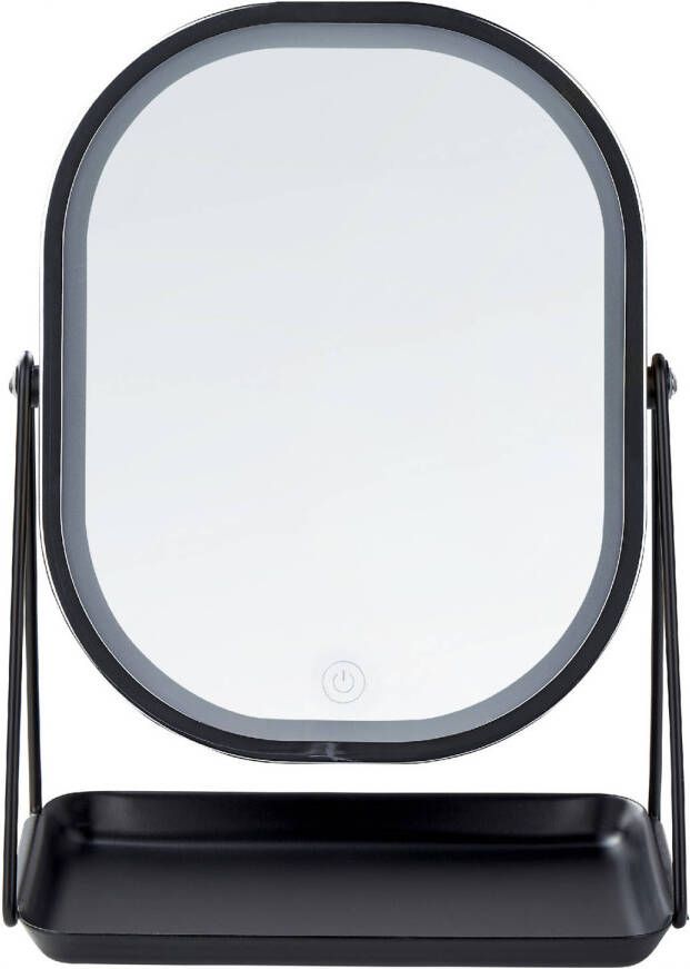 Beliani DORDOGNE Make-up spiegel-Zilver-Metaal
