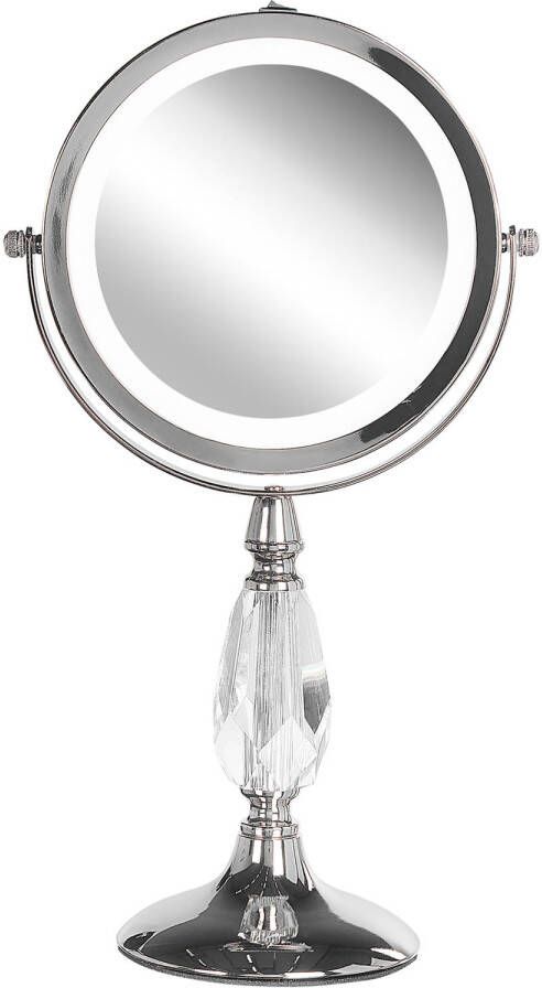 Beliani MAURY Make-up spiegel-Zilver-IJzer Glas