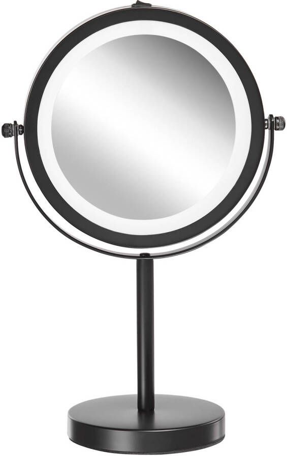 Beliani TUCHAN Make-up spiegel-Zwart-IJzer Glas
