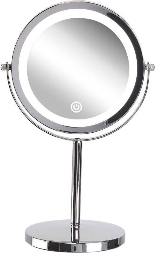 Beliani VERDUN Make-up spiegel-Zilver-Metaal