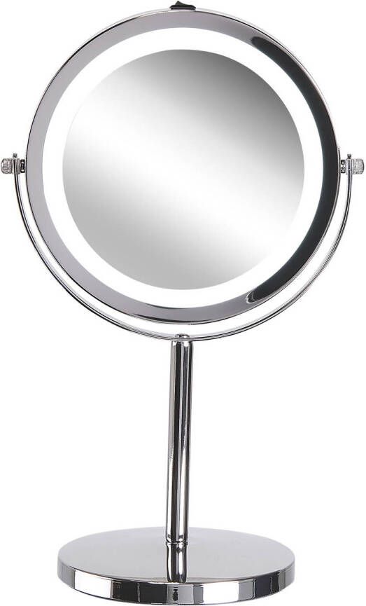 Beliani VERDUN Make-up spiegel-Zilver-Metaal