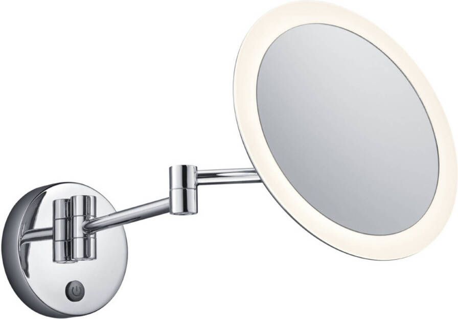 BES LED Make-up Spiegel Scheerspiegel Trion Vistas Rond 3x Vergroting Aan Uit Schakelaar 3W Warm Wit 3000K