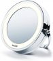 Beurer Spiegel H18xB28cm LED 6V Rond met verlichting Kunststof Chroom BS59 - Thumbnail 2