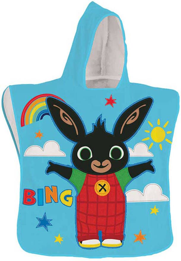 Bing Bunny Poncho Rainbow 50 x 100 cm Polyester