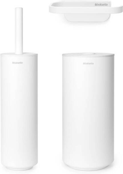 Brabantia MindSet toiletaccessoires set van 3 Mineral Fresh White