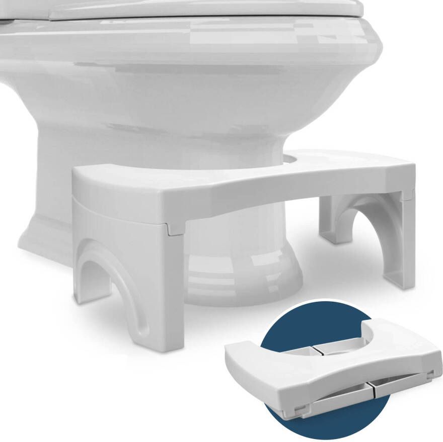 BUDDLEY WC Krukje Opvouwbaar WC Opstapje Inklapbaar Volwassen en Kinderen Potty Training Toiletkrukje Juiste houding