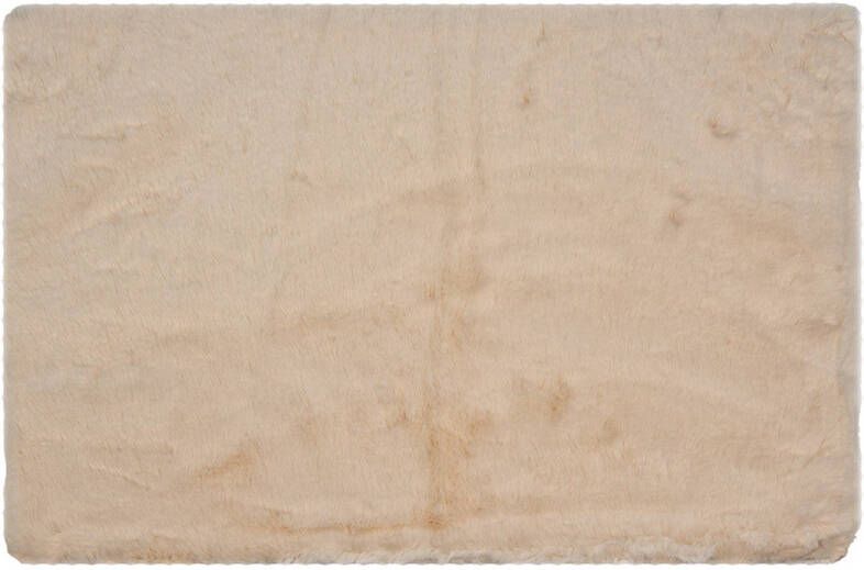 Clayre & Eef Badmat 40x60 cm Beige Polyester Beige