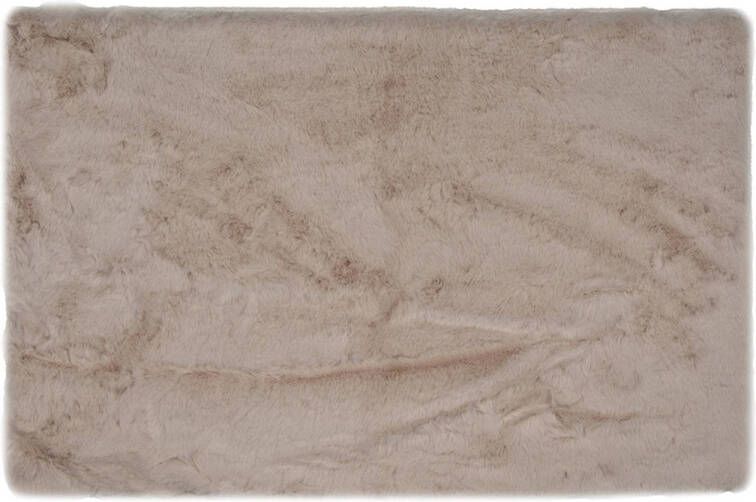 Clayre & Eef Badmat 40x60x2 cm Beige Polyester Beige