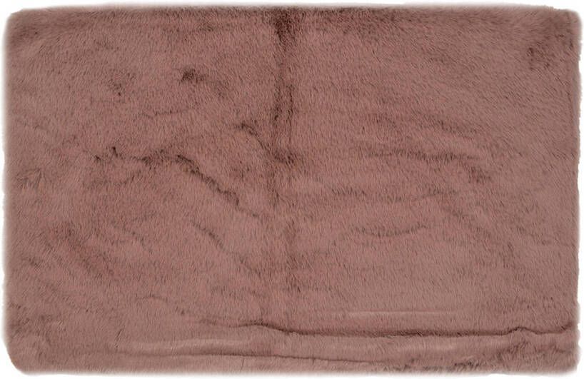 Clayre & Eef Badmat 40x60x2 cm Roze Polyester Roze