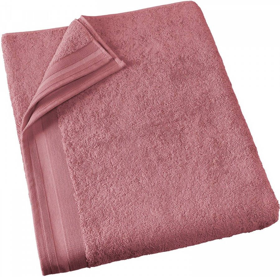 De Witte Lietaer badhanddoek Contessa 100 x 150 cm katoen roze