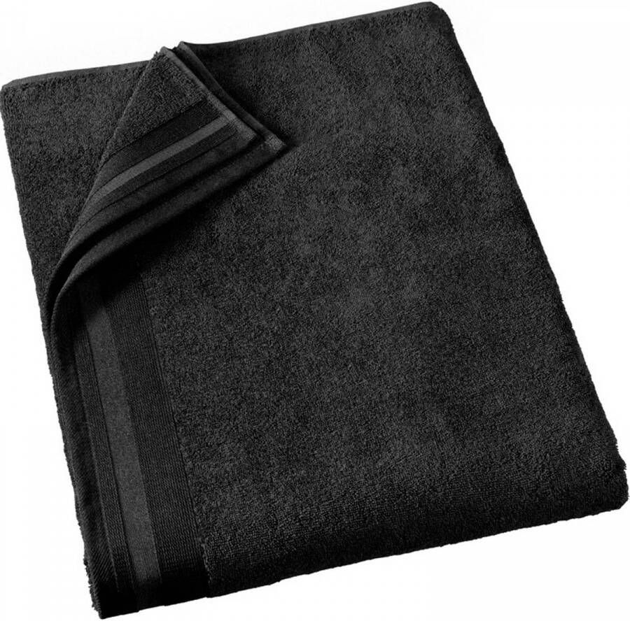 De Witte Lietaer badhanddoek Contessa 100 x 150 cm katoen zwart