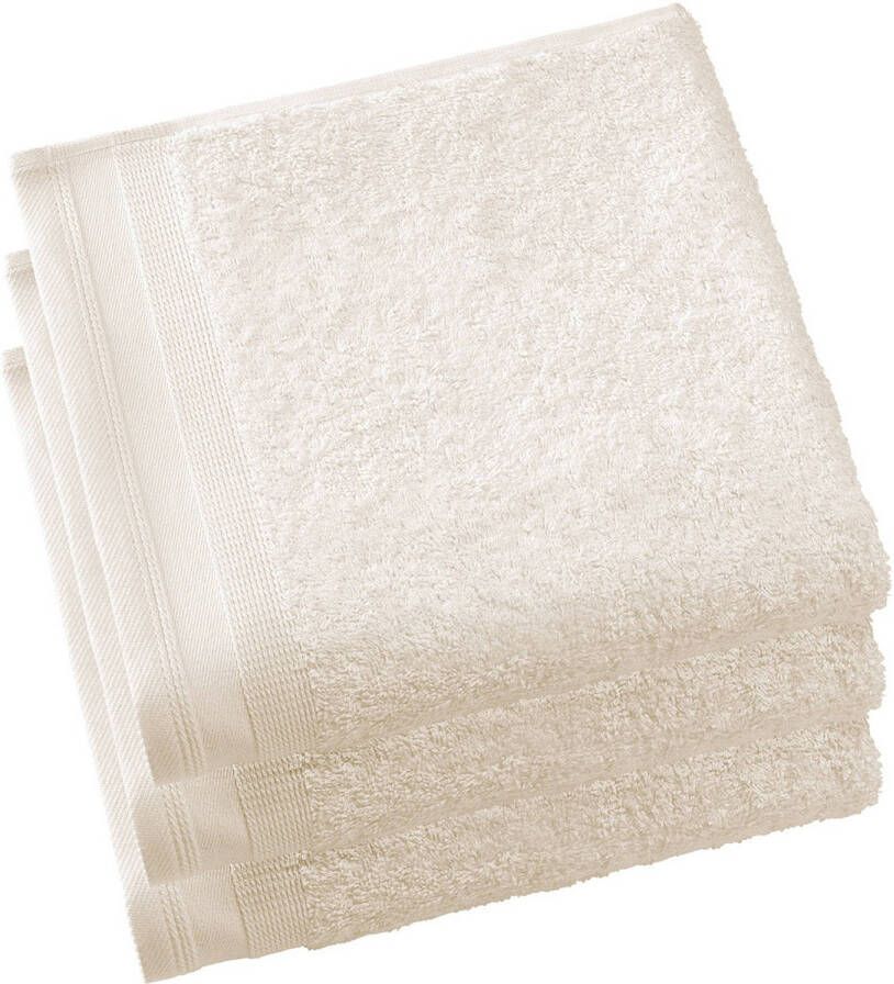 De Witte Lietaer badhanddoek Contessa 50 x 100 cm crème 3 stuks